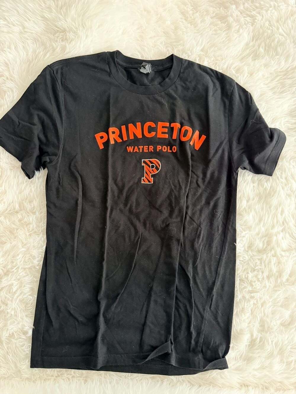 District Princeton Water Polo Graphic T-Shirt Black Size Small